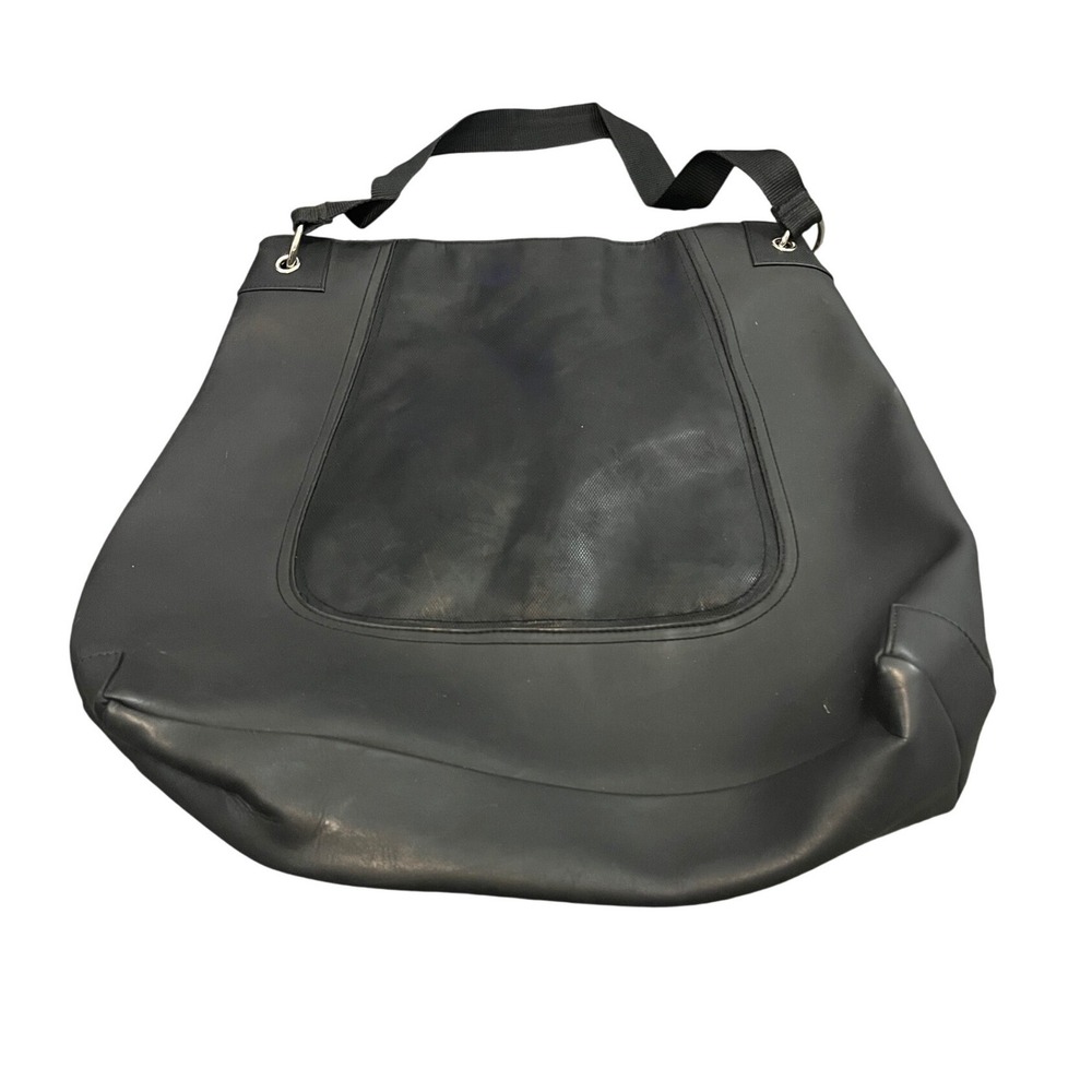 Urbanoxide Tote Bag Womens Large Black Rubberized Techwear Shoulder Bag